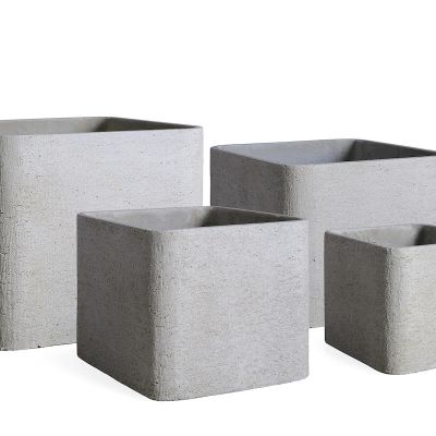 CRETE Square Pot White