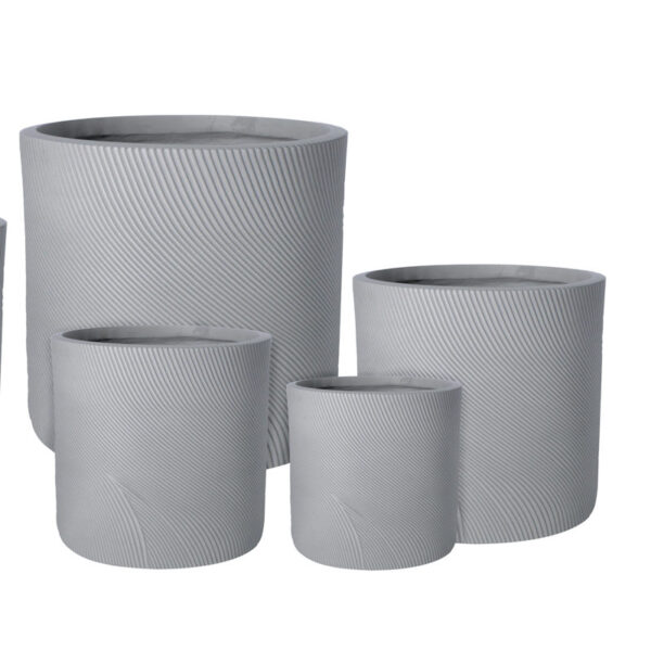 Helix Cylinder Pot Grey [Sz:XSmall]