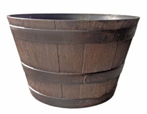 Whisky Barrel Planter WALNUT 64cm