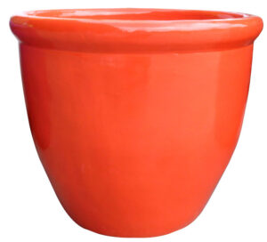 352 Decor Pot Gloss Orange [Sz:Small]