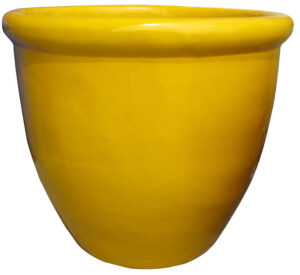 352 Decor Pot Gloss Yellow [Sz:Small]