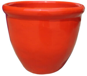 352 Decor Pot Gloss Red F1 [Sz:Small]