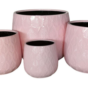 BUNGE Palm Leaf Pot Dusty Pink [Sz:Small]
