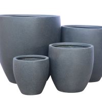 Modstone Montague Egg Pot Dark Grey