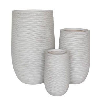 urbanLITE Bamboo U Pot White