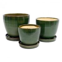 MORGAN, GREEN Pot and Saucer