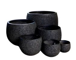 Mega Belly Pot Black Pebble