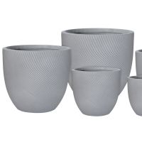 Helix Egg Pot Grey